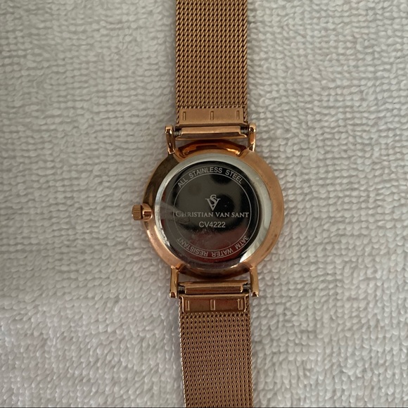 CHRISTIAN VAN SANT Women’s Paradigm Rose Gold Watch. 9” L - Picture 6 of 8